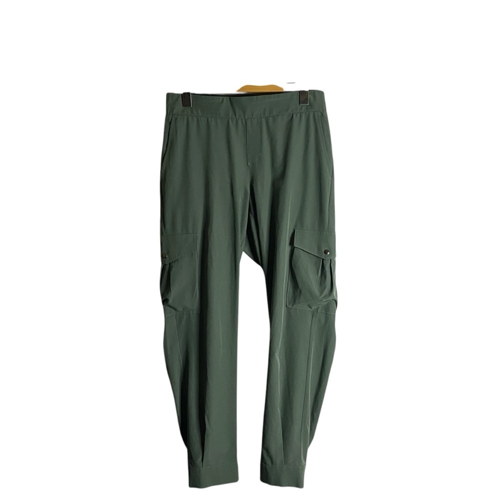 FIG Women's Mint Green Cargo Pull-On Casual Pant